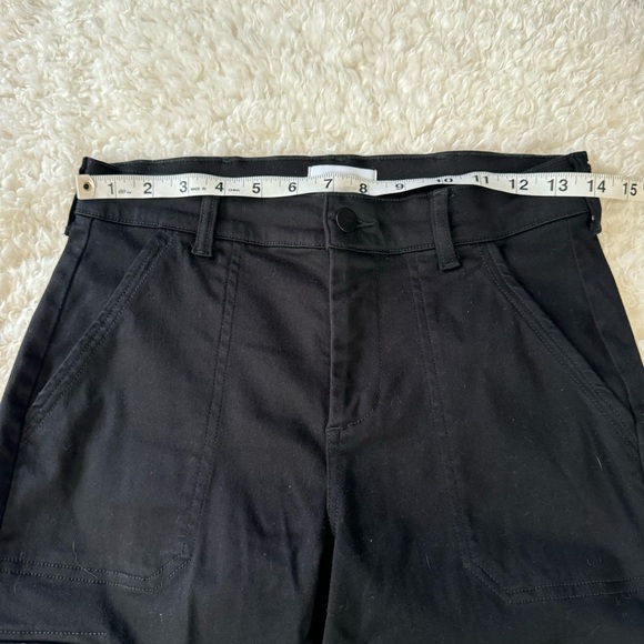 EVEREVE Larissa Cropped Cargo Pants Women's Size 25 Black #64843 Casual Stretch - Picture 7 of 13